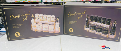 SPICES / MASALA & OIL KITCHEN GROCERY SET WITH STAND 11 PCS
