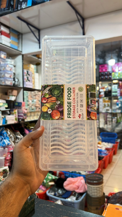 【happy one】Hot Fresh Box Container Fridge Organizer Case with Drain Plate