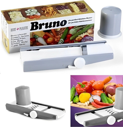 Bruno Multifunction Vegetable Cutter Slicer, Onion Potato Cutter With Stainless Steel Blade, High Quality Kitchen Tool, For Efficient Workin