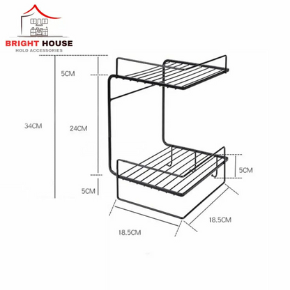 2 Layer Corner Storage Shelves