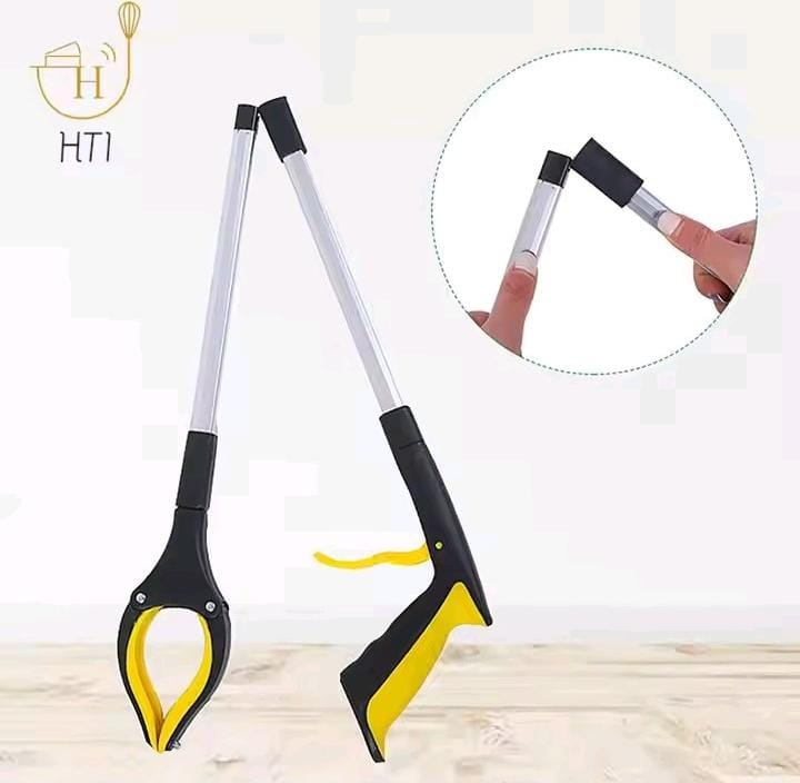 Foldable Reacher Grabber Tool Foldable Extender Artifact Trash Clip Pickup Folding Aluminum Gripper Tool, Suction Cups For Precise Work, Claw Trash Garbage Picker