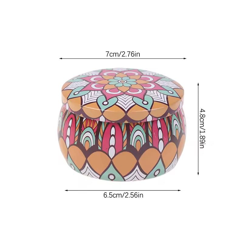 1PC Vintage Candle Tin Can Candy Fragrance Candle  Random Colours