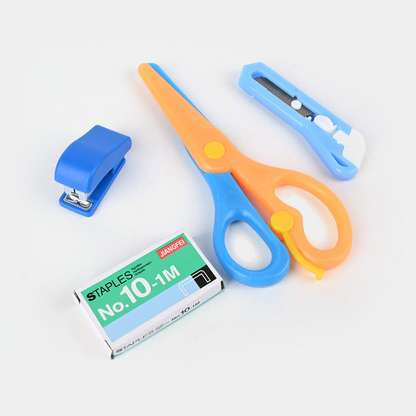 Cartoon Stationery Set, Stapler with Scissor, 400 Staples, Mini Size
