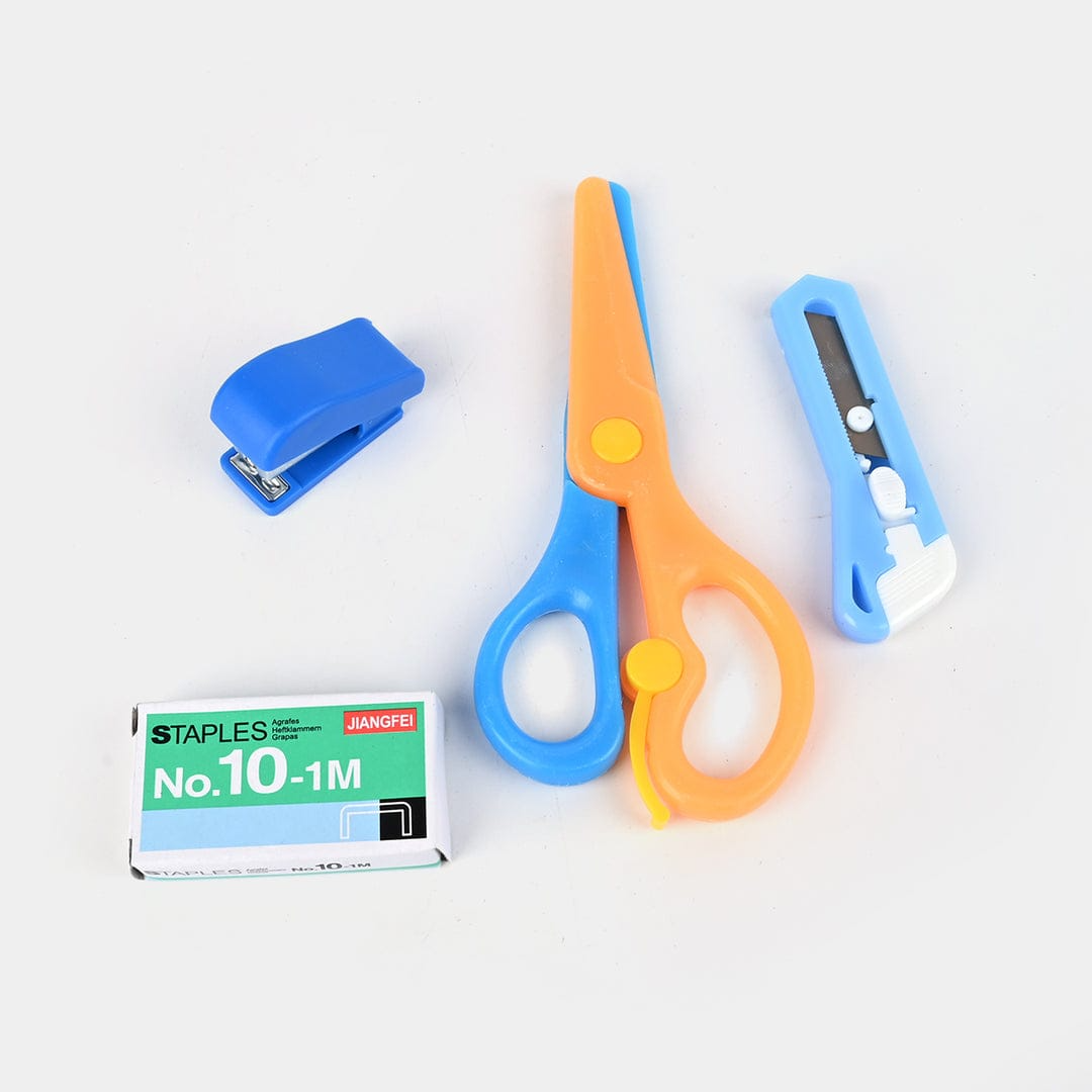 Cartoon Stationery Set, Stapler with Scissor, 400 Staples, Mini Size