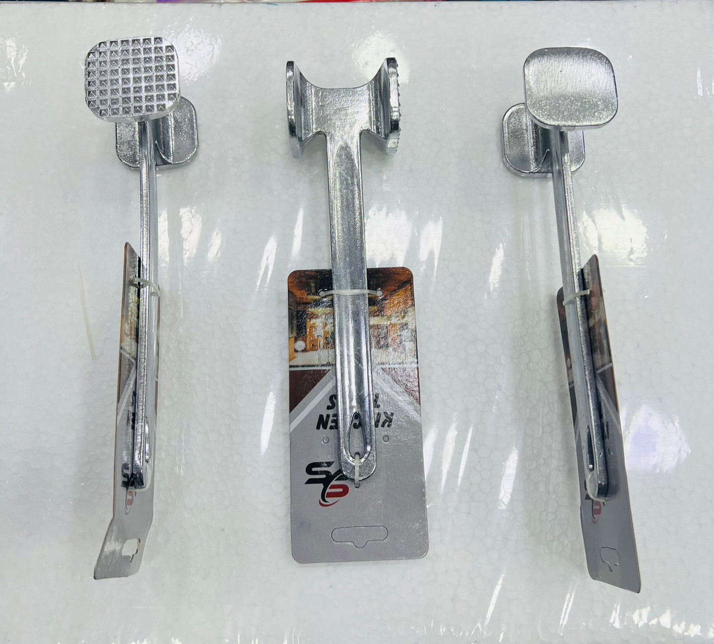 Meat Humber - Portable Stainless Steel Kitchen Supplies Household Tensioner Meat Tenderizer Hammer Meat Mallet Tool