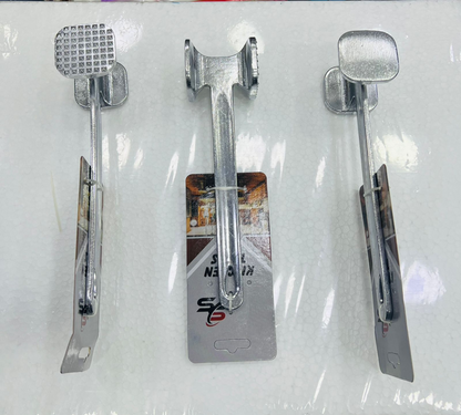 Meat Humber - Portable Stainless Steel Kitchen Supplies Household Tensioner Meat Tenderizer Hammer Meat Mallet Tool