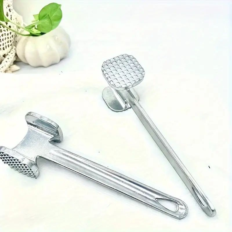 Meat Humber - Portable Stainless Steel Kitchen Supplies Household Tensioner Meat Tenderizer Hammer Meat Mallet Tool