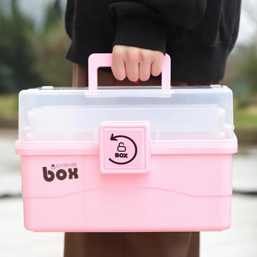 Plastic Toolbox Storage Box Foot Therapist Ear-picking Beauty Foot-washing Suitcase Art Dental Medicine Box Home Jewelry Storage