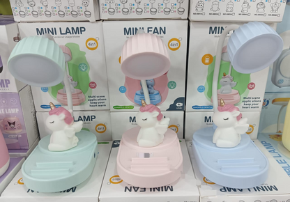 Desk Table unicorn Lamp, Eye Protection Reading Lamp USB Charging Sleeping Night Light LED Table Lamp for Kids Gift