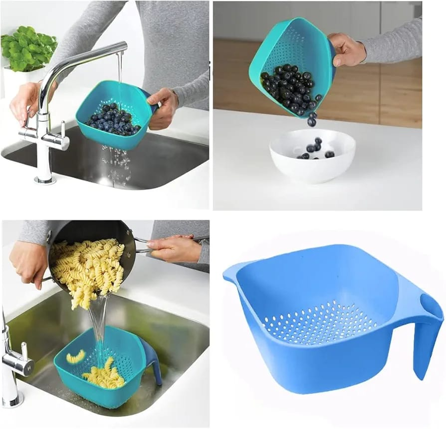 Plastic Drain Fruits & Vegetables Washing Basket