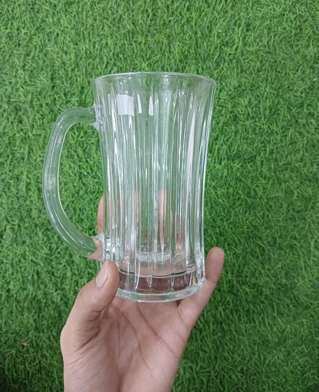 1pc Delisoga Classic Design Glass Mug 320ml