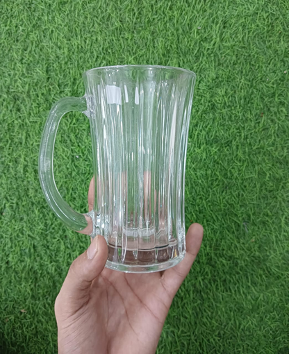 1pc Delisoga Classic Design Glass Mug 320ml
