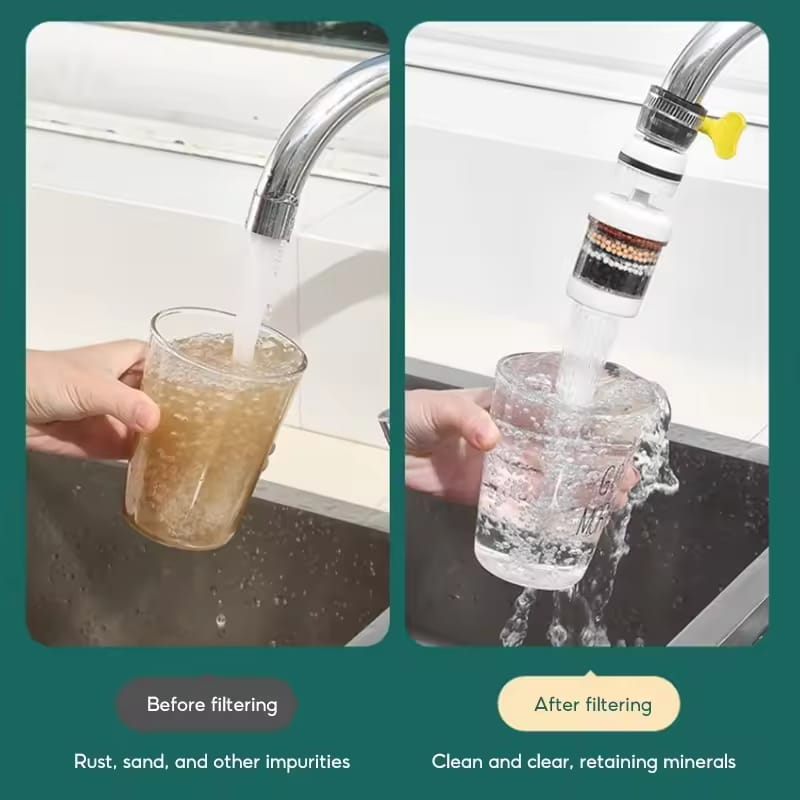 Faucet Purifier 360 Degree Rotation Kitchen Sink Water Tap Purifier