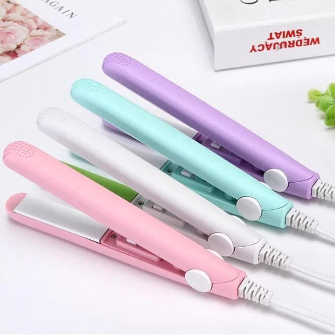 High Quality Mini Hair Straightener - Multicolor Mini Professional Hair Straightener Hairdressing Travel Iron Portable Small Hair Straightener Machine, Electronic Hair Crimper Flat Iron