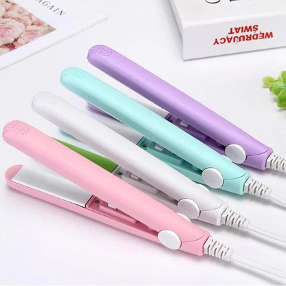High Quality Mini Hair Straightener - Multicolor Mini Professional Hair Straightener Hairdressing Travel Iron Portable Small Hair Straightener Machine, Electronic Hair Crimper Flat Iron