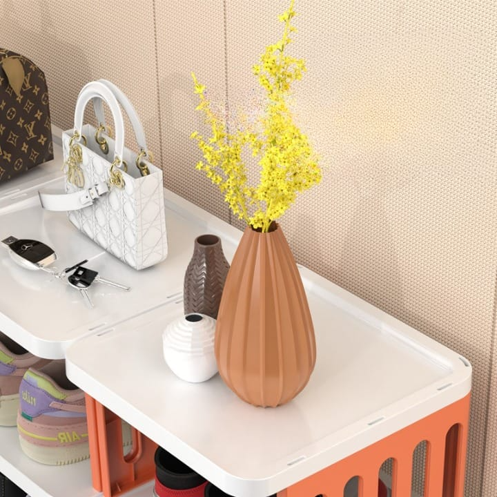 Multi-Functional Rack Versatile Stackable Organizer for Shoes, Kitchen rack, Bedroom corner racks 2,3,4,5 layer shoe rack multifunctional book rack accessories Rack