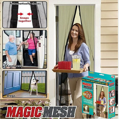 Magic Mesh Magnetic Mosquito Screen Door Net Home Improvement