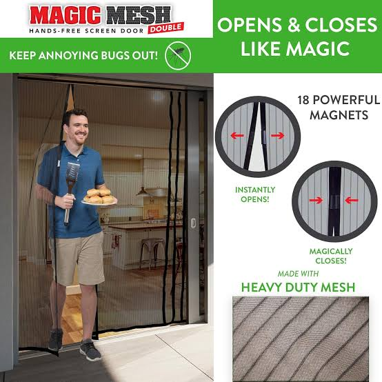 Magic Mesh Magnetic Mosquito Screen Door Net Home Improvement