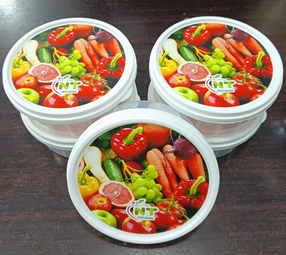 Fresh 5pcs Storage Box - Fresh Bowl set 5 pieces - Microwave Safe BPA Free Plastic Bowl - 5 Pcs Set - 5pcs Food Containers - Fresh Keeping Bowl Set