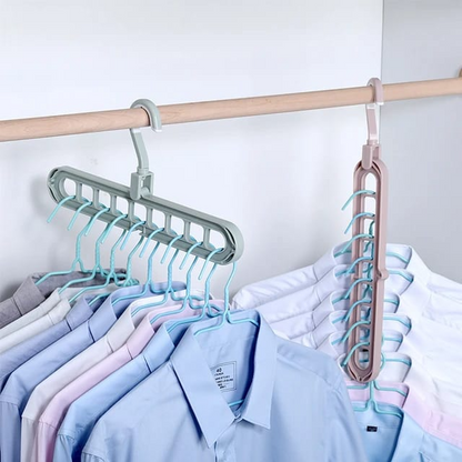 Multi Functional Clothes Hanger Holder Portable Anti-Slip Storage Rack Space Saving Hook for Garment Drying