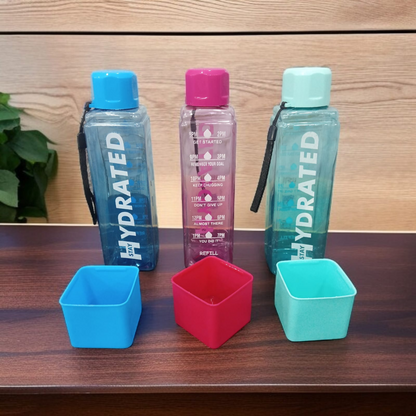 High-Quality - 800ml Approx Transparent BPA-Free Plastic Water Bottle for Safe Drinking, Portable & Eco-Friendly Design