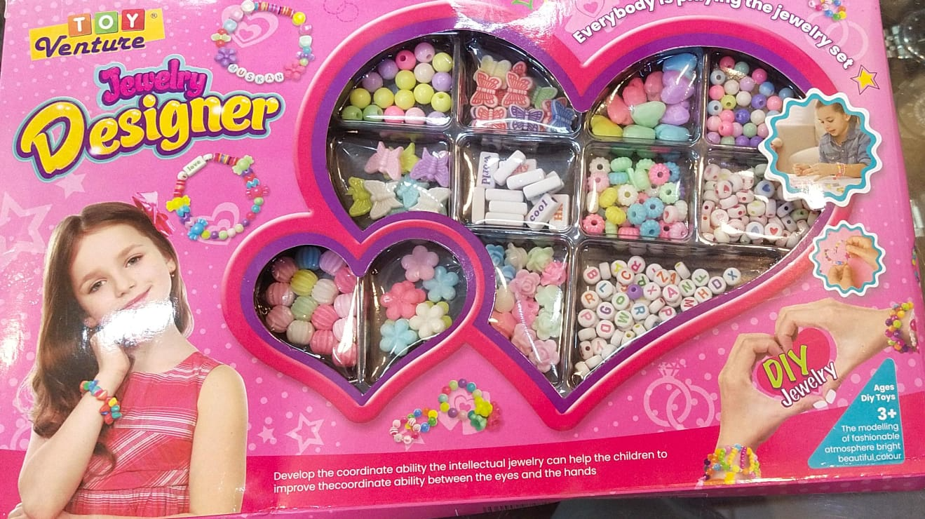 Jewelry Designer Deluxe Bead Jewelry Accessories Toy Fashion Girl Gift Children