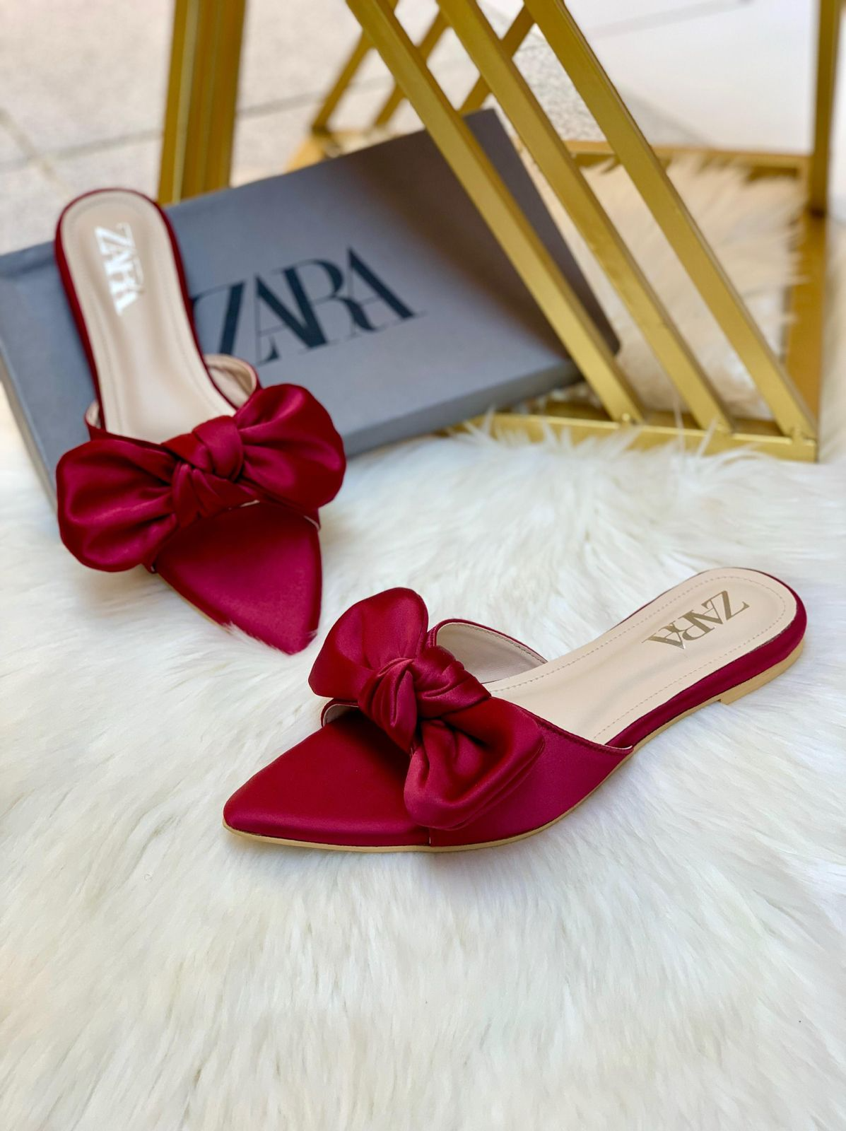 ZARA Bow flat slipers