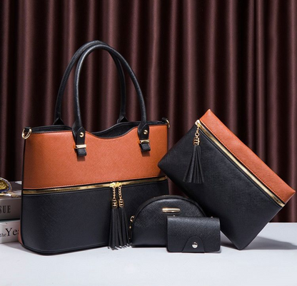 3 PCs Hand Bags, Cross body Bag, Tote Bag, Grace hand Bag for Gracefull Ladies, shoulder Bag, with mini pauch. Perfect Hand bag for party and other events