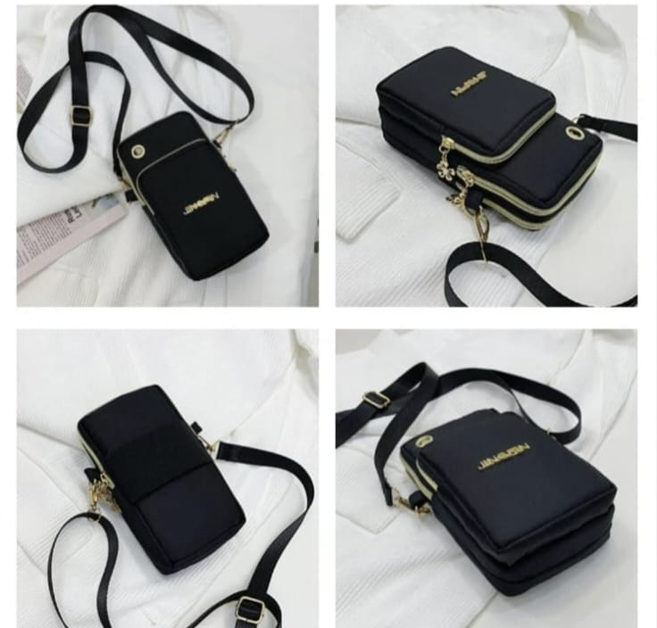 New Arrival Crobody Phone Wallet For Women Solid Color Waterproof Handbag Multi Zipper Bag Multi Zipper Hand Bag