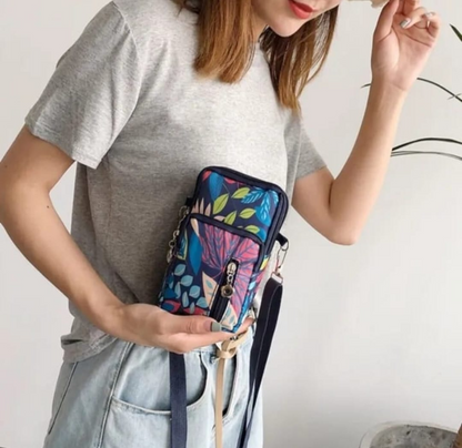 New Arrival Crobody Phone Wallet For Women Solid Color Waterproof Handbag Multi Zipper Bag Multi Zipper Hand Bag