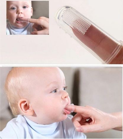Baby Finger Toothbrush-- Silicon Toothbrush. Soft Rubber Tooth Massager Brush Silicone Finger Toothbrush For Kids Baby Infant