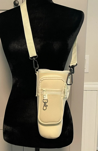 Stanley Tumbler Holder  with Detachable Phone Pouch, Durable Leather Pouch