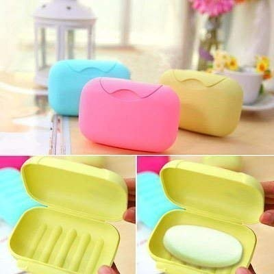 Portable Travel Soap Box sealed Waterproof Soap Holder (Random Colors)