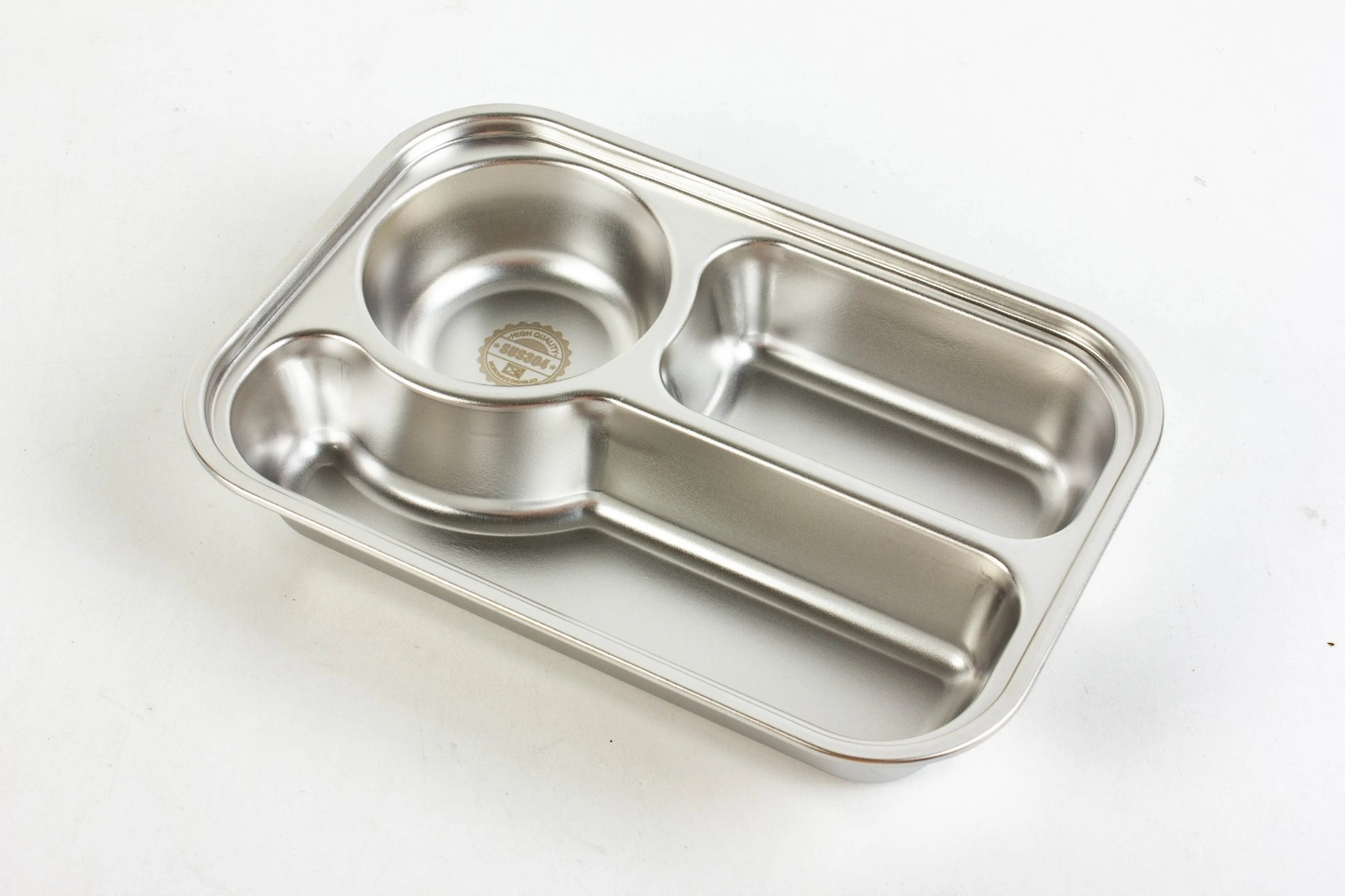 3 Compartment Stainless Steel Double Layer Lunchbox