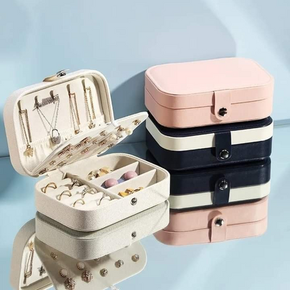 Jewelry Storage Box Travel Friendly Portable Jewelry Case Organizer for Rings Necklace Earrings