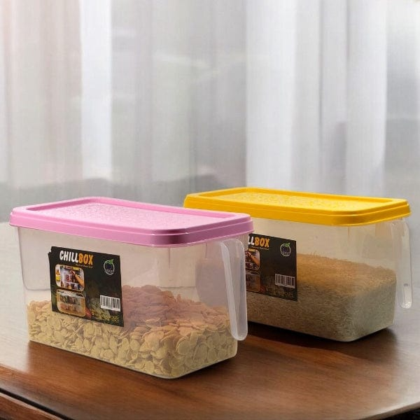 Great Quality Durable Plastic Fridge Storage Box, Refrigerator Transparent Basket with handle Kitchen Food Container Storage Box with Handle