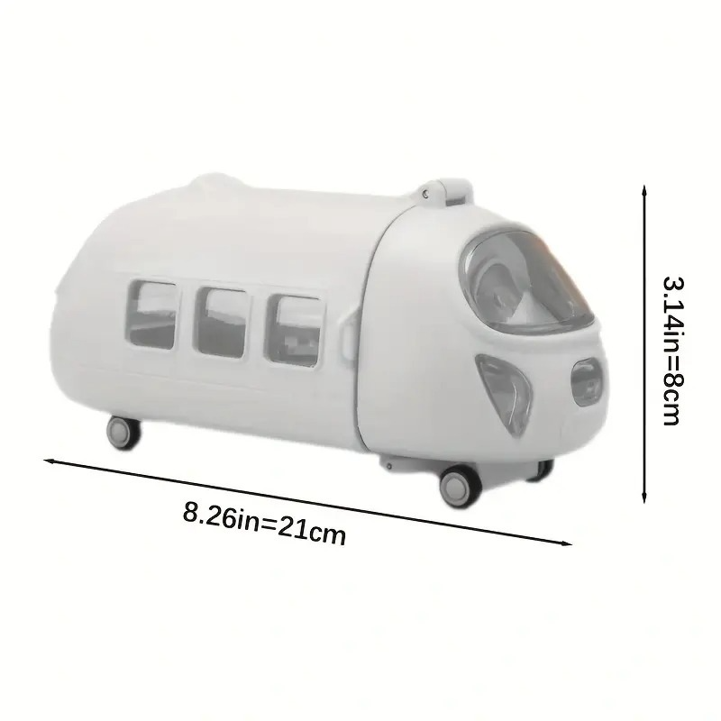 Leakproof Large Capacity Cute Bus Sports Water Bottle Cute Cartoon Design, BPA-Free for Outdoor Activities with Straw and Adjustable Strap (Cute Bus, Black)