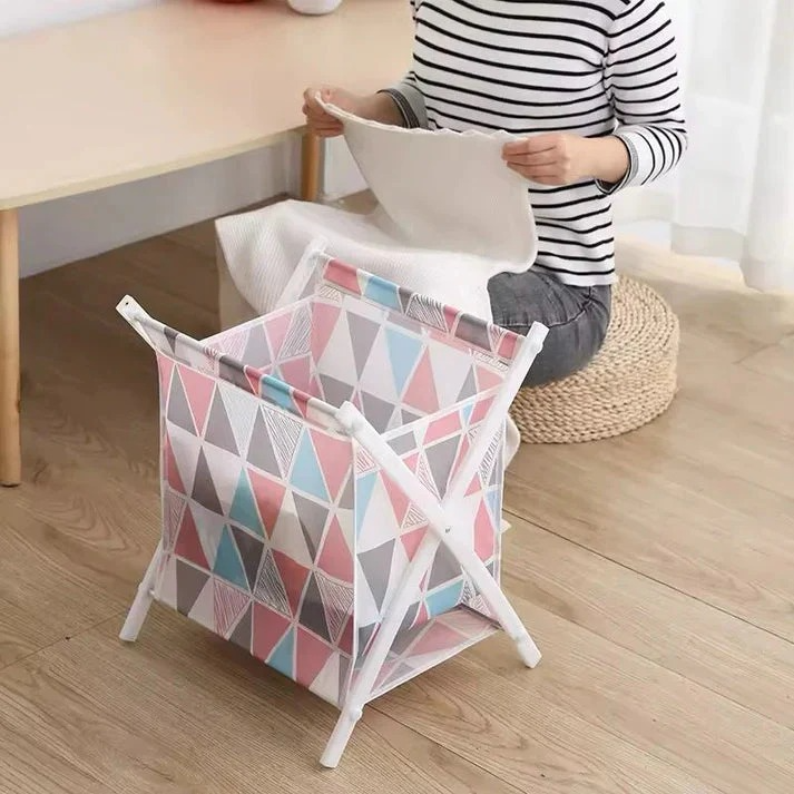 Kids Dirty Clothes Basket Fabric Dust-proof Clothes Basket Foldable Bathroom Storage Basket Waterproof Storage Basket
