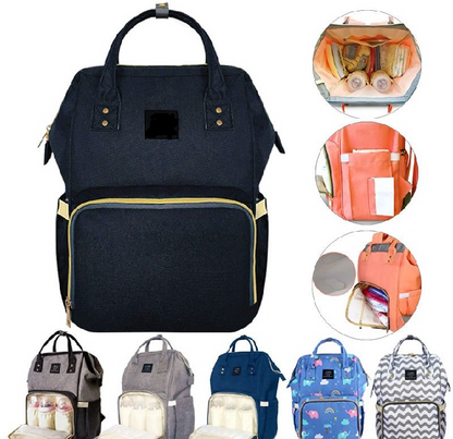 Multifunction Diaper Mummy Bag Large Capacity Travel Bag Waterproof Maternity Bags with Insulated Pockets