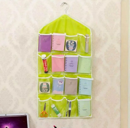 16 Pockets Wall Wardrobe Hanging Organizer Socks Underwear Sundries Sorting Storage Bags Space Saver Wardrobe Organizer Bag
