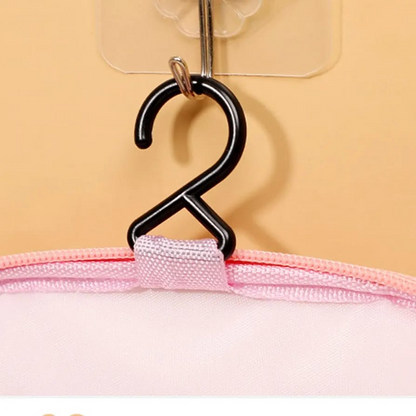 Portable Clear Cosmetic Bag - Waterproof Travel Toiletry Organizer for Women, Transparent Makeup Case with Zipper,