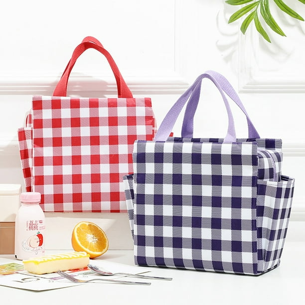 Stylish Hand Carry Thermal Lunch Bag – Easy to Carry with Side Pocket for Water Bottle | Perfect for Office-Going Ladies