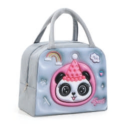 3D Cartoon Children's Lunch Bag Thermal Insulation Aluminum Foil Thick Waterproof Oxford Cloth Bento Bag Portable Tote