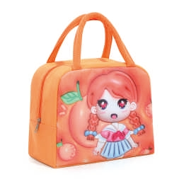 3D Cartoon Children's Lunch Bag Thermal Insulation Aluminum Foil Thick Waterproof Oxford Cloth Bento Bag Portable Tote