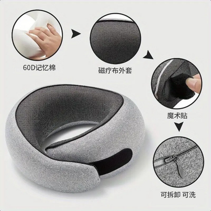 Limited Stock  U-shaped Travel Neck Pillow, Comfortable And Breathable,  Washable Cover, Durable Material, Travel Accessory Grey Color