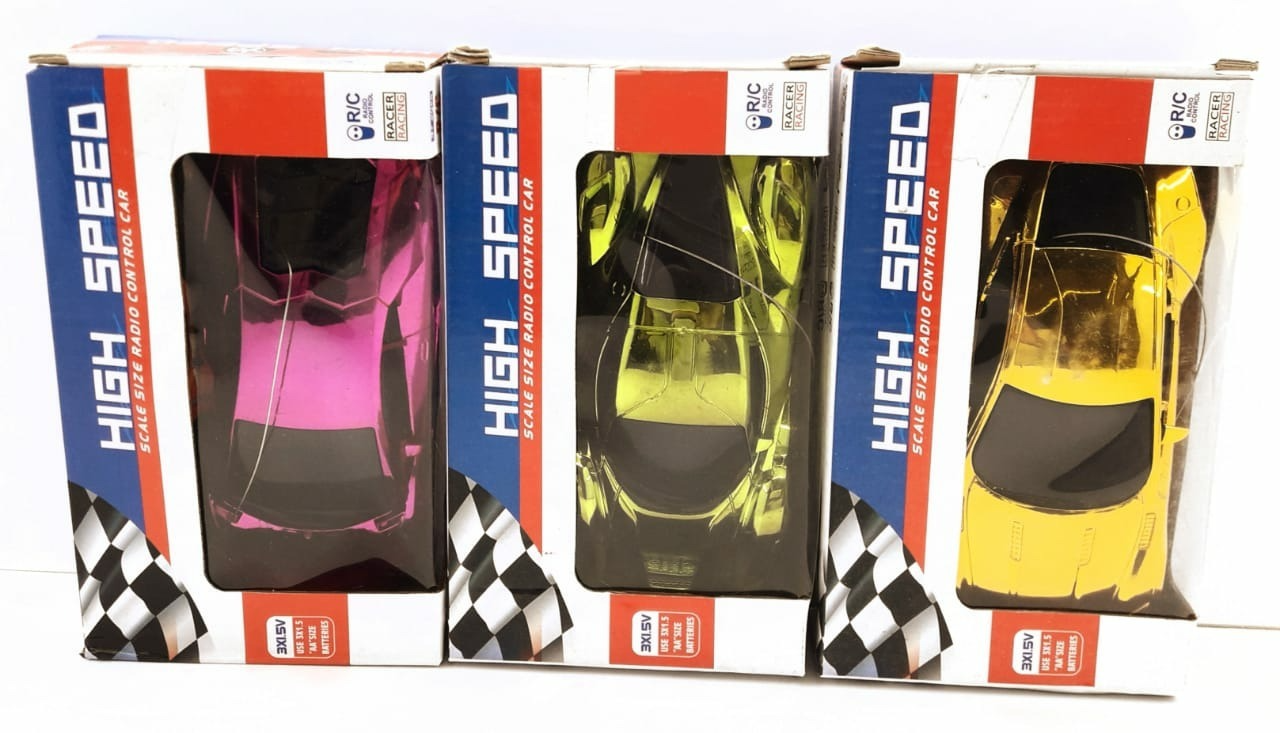 High Speed Scale Size Radio Control Car 2 Channel Metalic Color Speed Racing Car 6 INCH SIZE