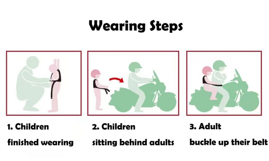 Baby Kids Safety Motorcycle Belt Child Seat Belt Riding Harness Motor Cycle Baby Straps Breath Anti-fall Loss Protection Belt