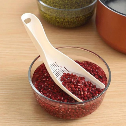 Multifunctional Filter Spoon Kitchen Durable Rice Sieve Washing Spoon  Random Colours