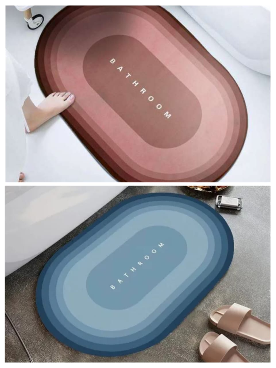 Super Absorbent Anti-slippery Bath Mat Kitchen Carpet Anti Slip Bathroom Mat Door Mat Entrance