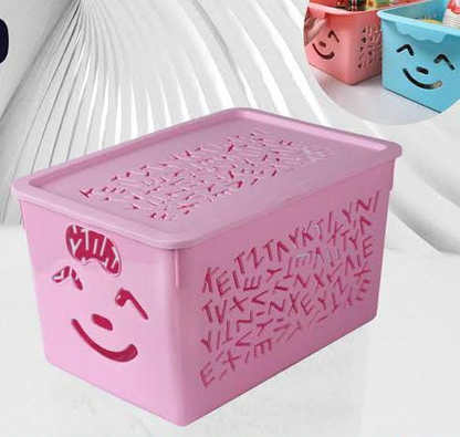 New Smiley Basket With Cap , 3 Pc Set With Different Sizes